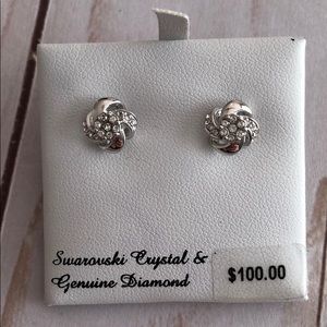 Swarovski diamond earrings